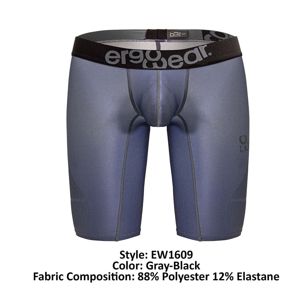 ErgoWear MAX SE Athletic Shorts - Gray-Black