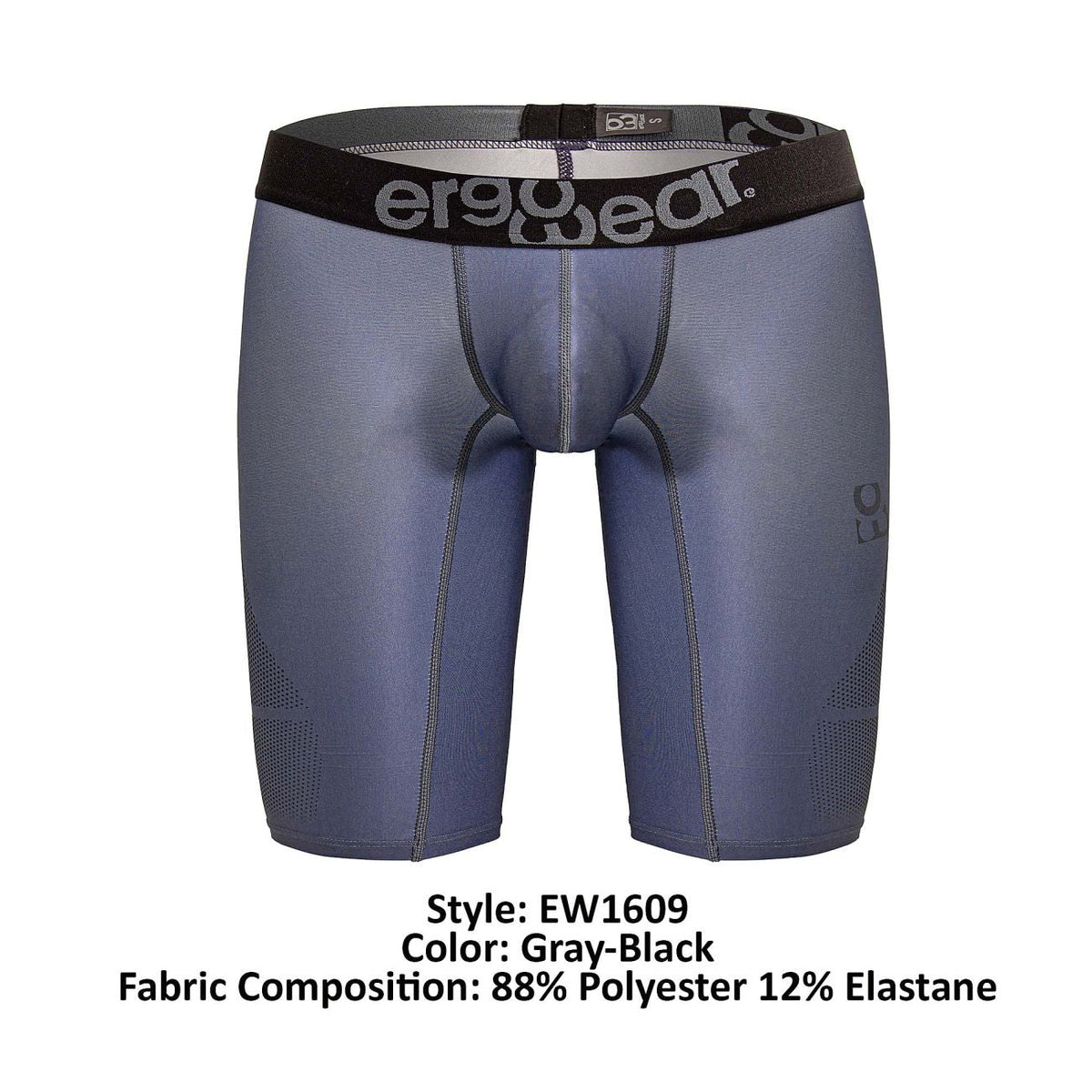ErgoWear MAX SE Athletic Shorts - Gray-Black
