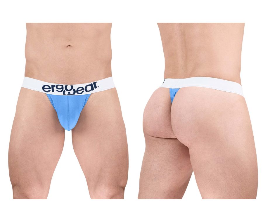 ErgoWear MAX COTTON Thongs - Light Blue