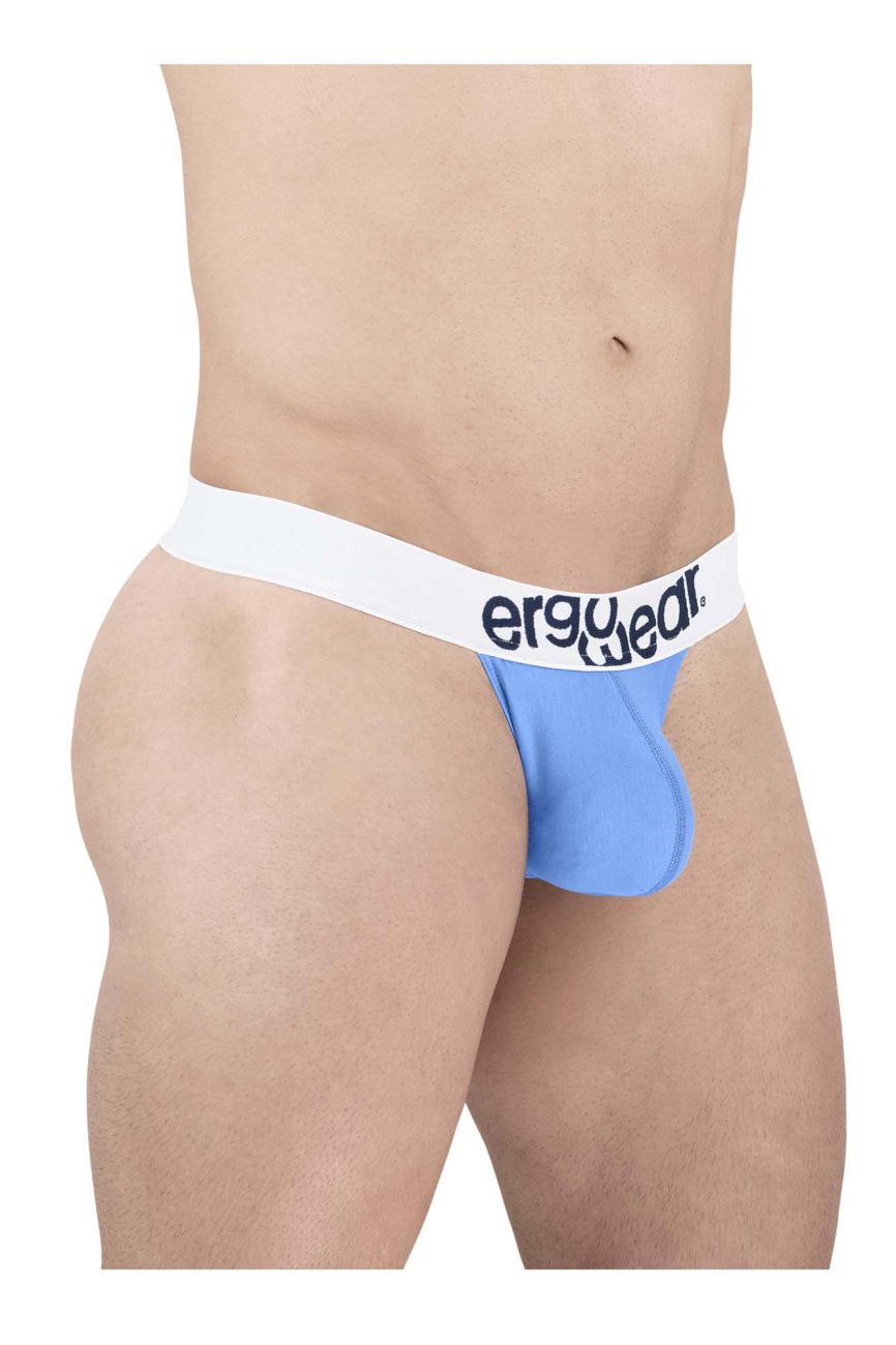 ErgoWear MAX COTTON Thongs - Light Blue