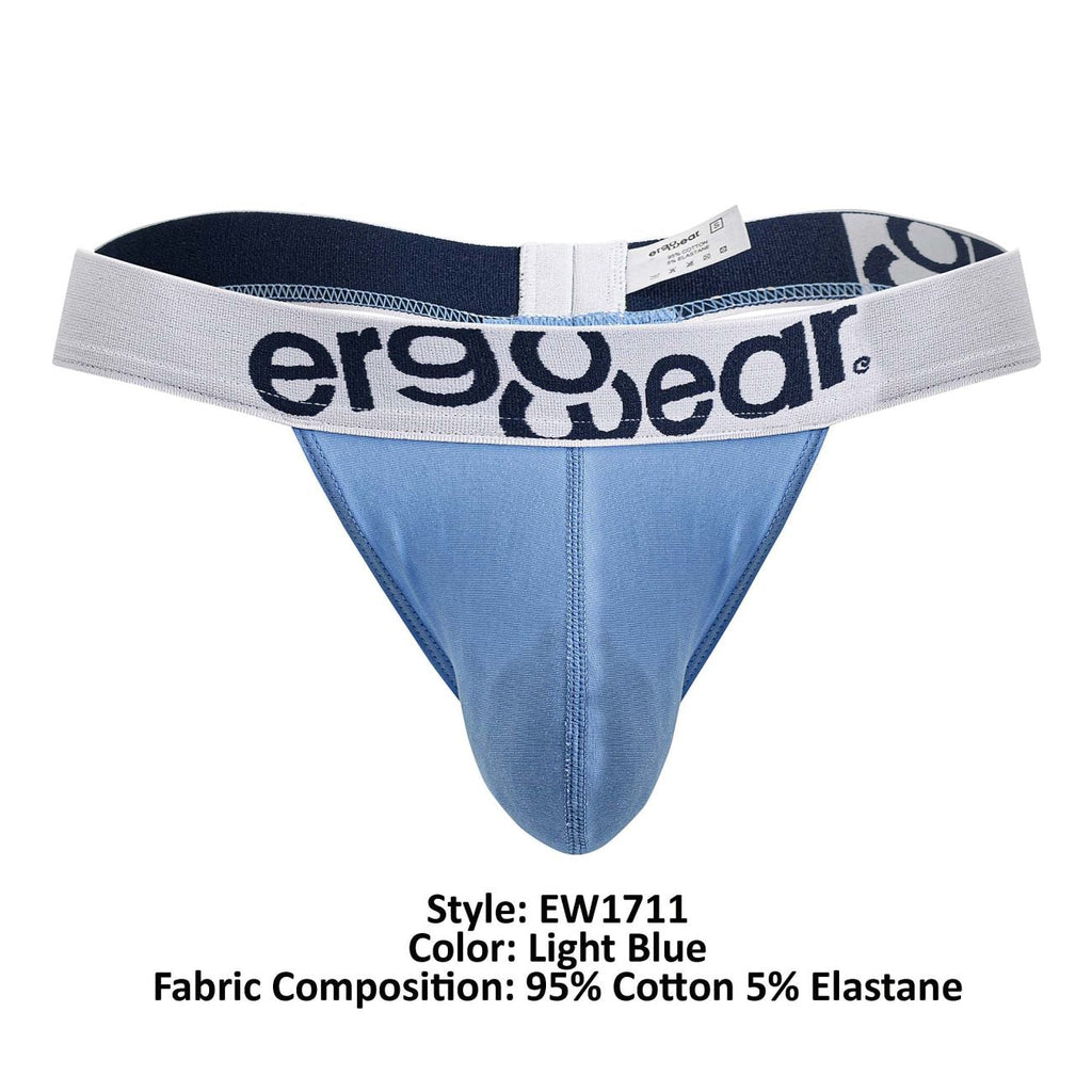 ErgoWear MAX COTTON Thongs - Light Blue