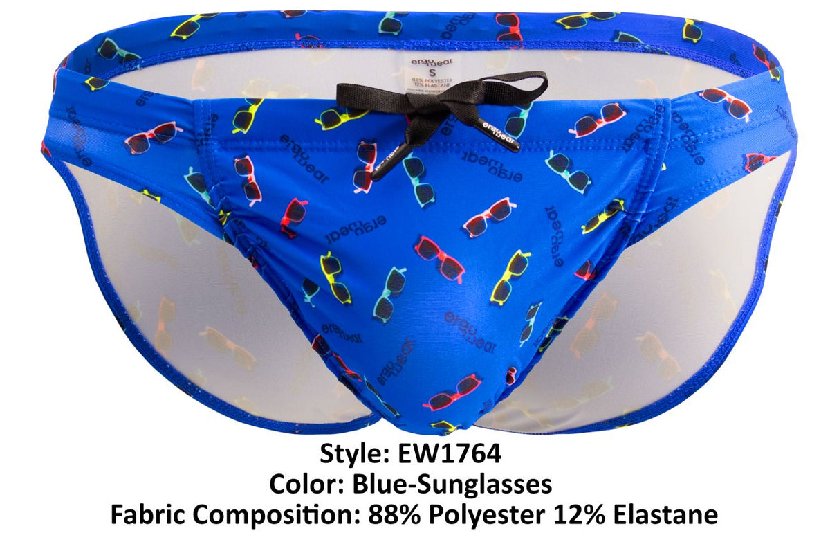 ErgoWear FEEL SW Swim Briefs - Blue-Sunglasses