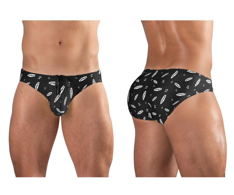 ErgoWear SW Swim Briefs - Black-White