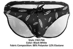 ErgoWear SW Swim Briefs - Black-White