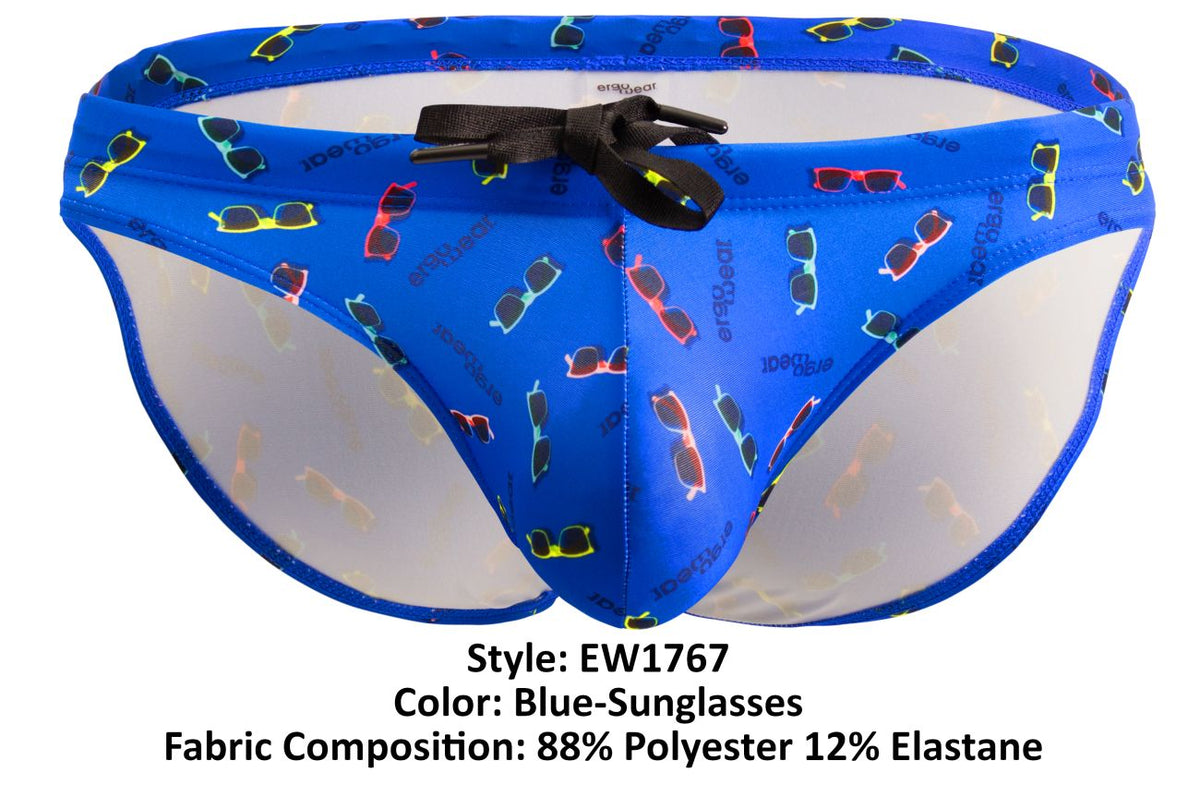 ErgoWear SW Swim Briefs - Blue-Sunglasses