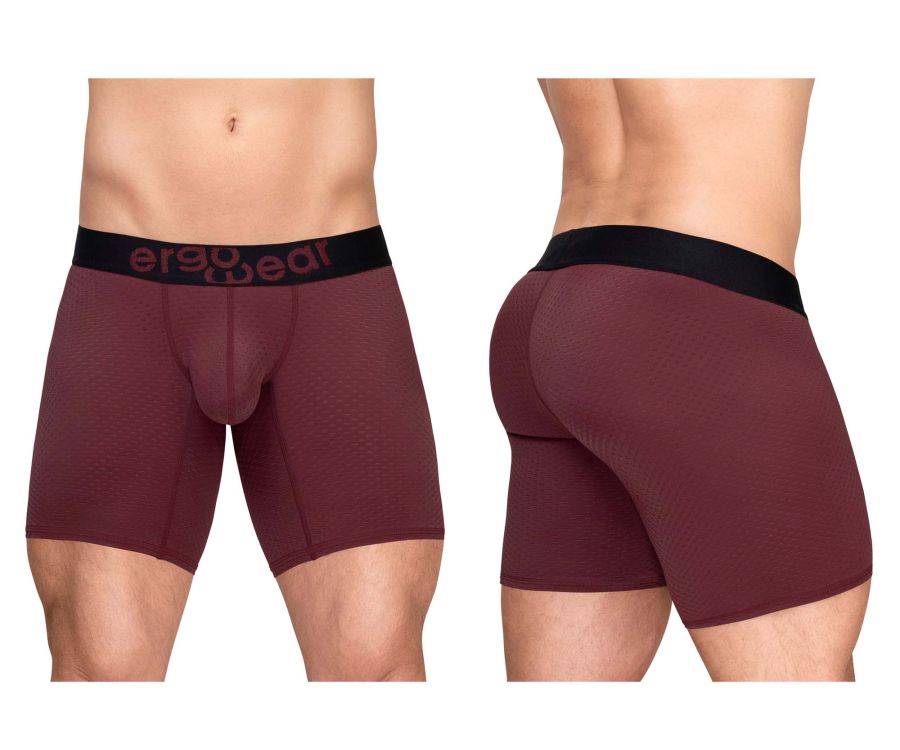 ErgoWear MAX FLOW Boxer Briefs - Burgundy