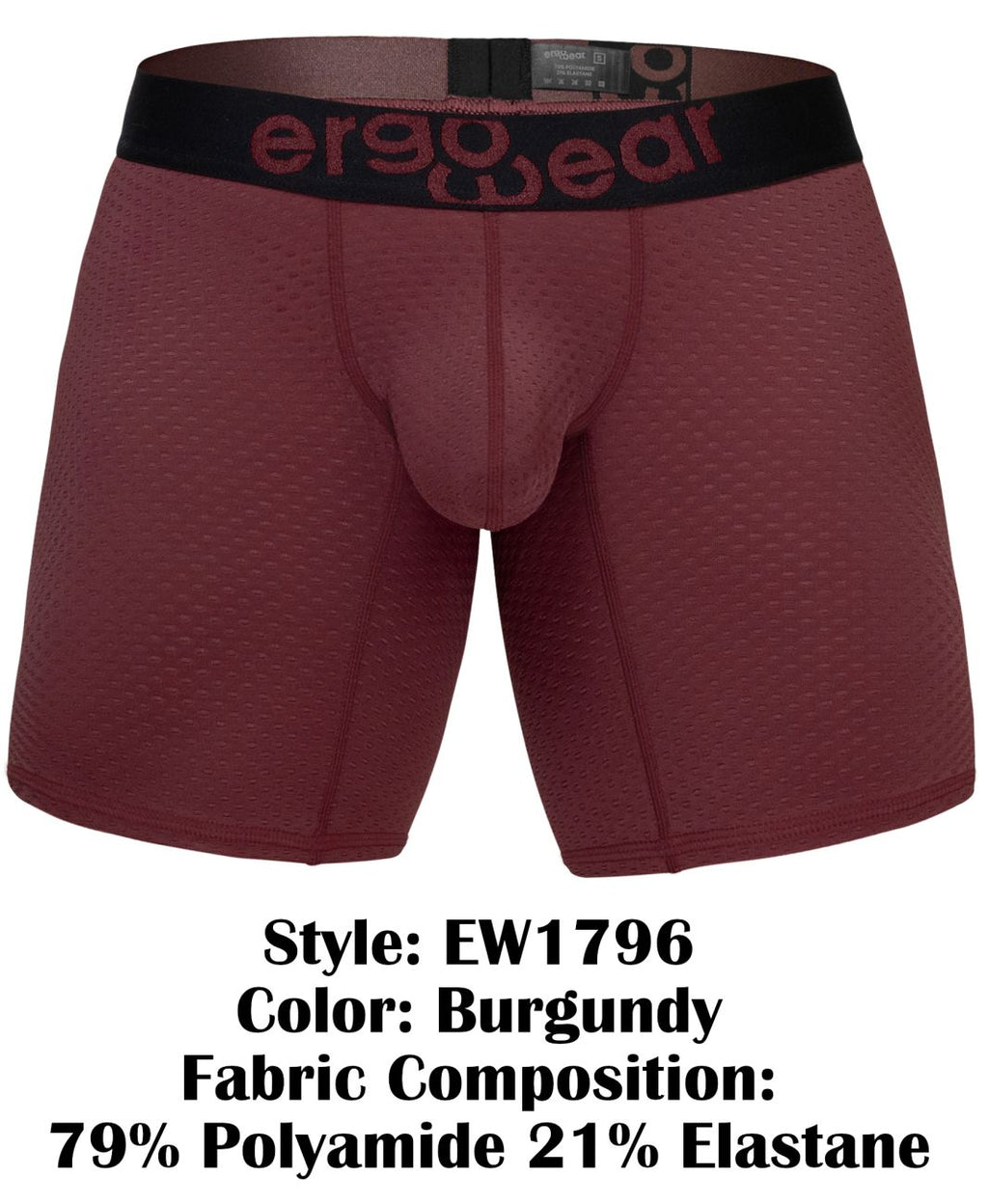ErgoWear MAX FLOW Boxer Briefs - Burgundy