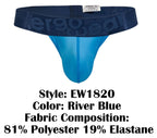 ErgoWear MAX BOLD SE G-String - River Blue