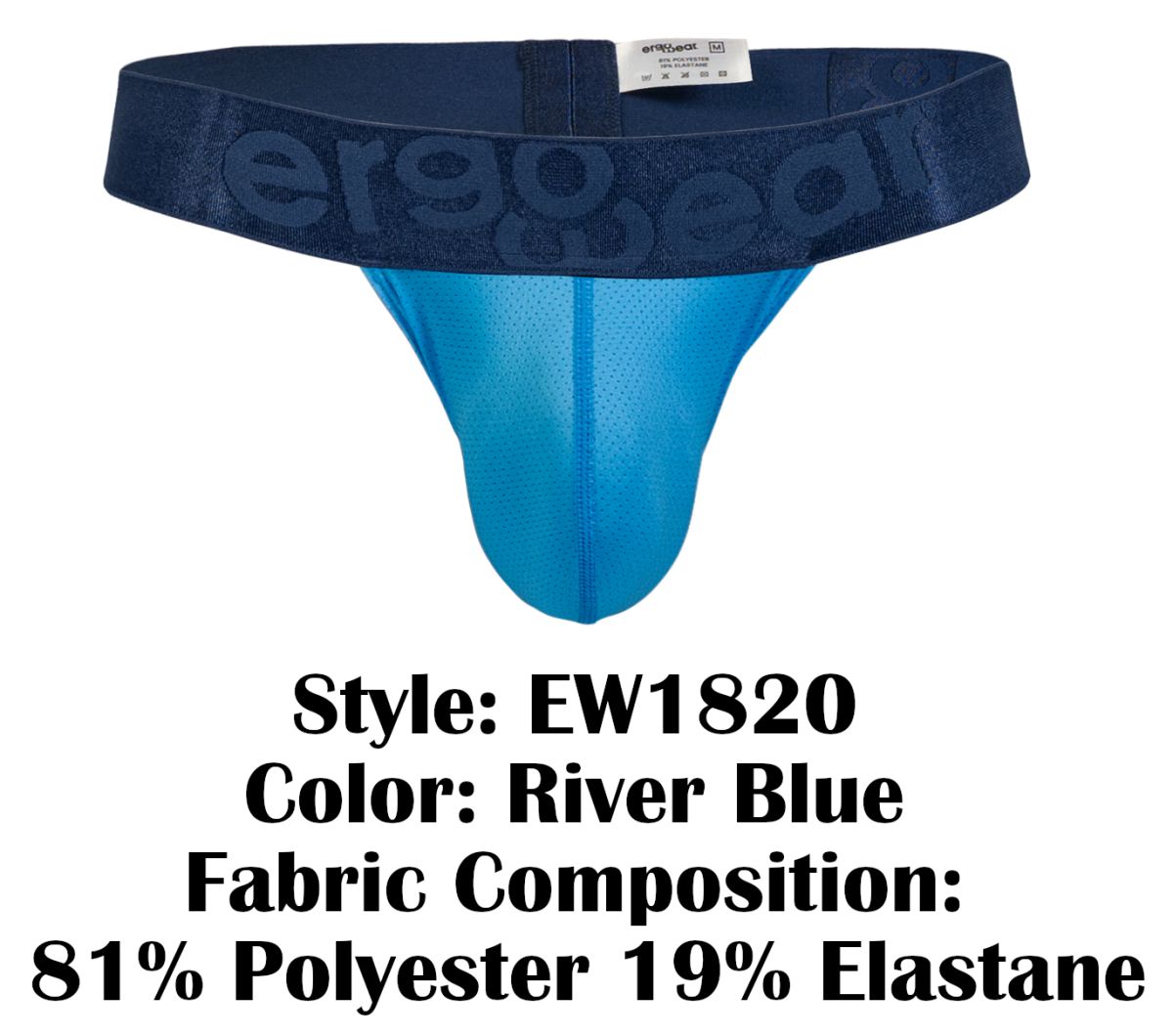 ErgoWear MAX BOLD SE G-String - River Blue