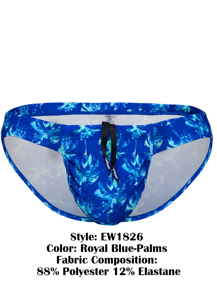 ErgoWear FEEL SW Swim Bikini - Royal Blue-Palms