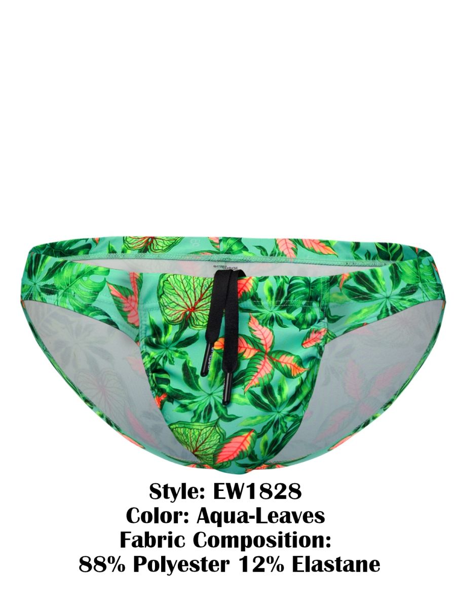 ErgoWear FEEL SW Swim Bikini - Aqua-Leaves