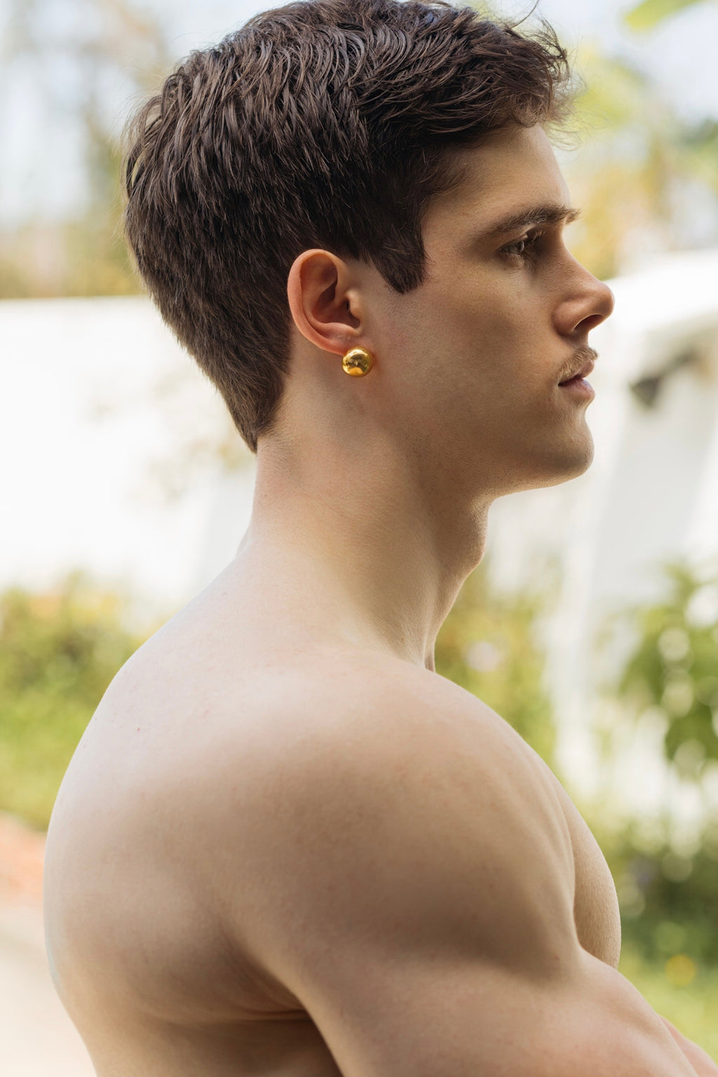 Golden Stud Earring
