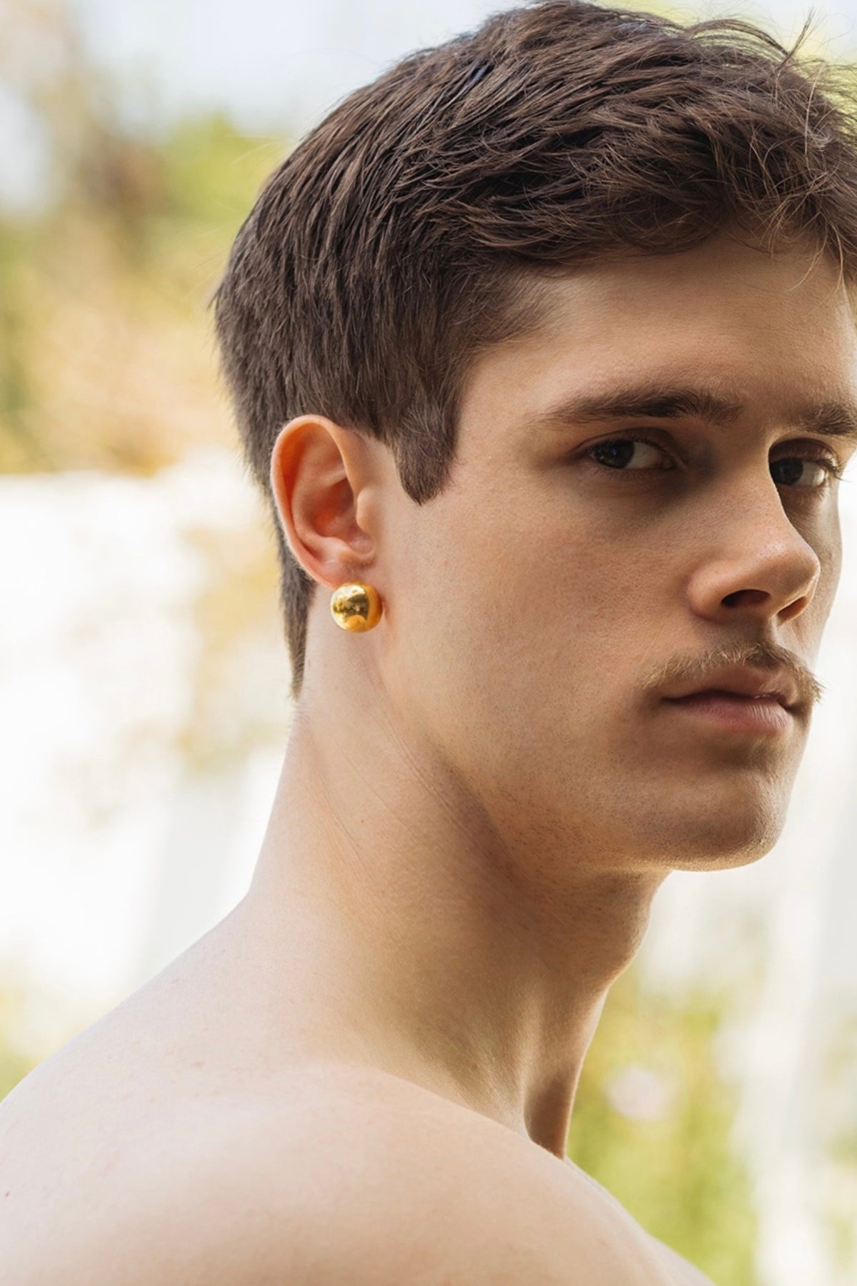 Golden Stud Earring