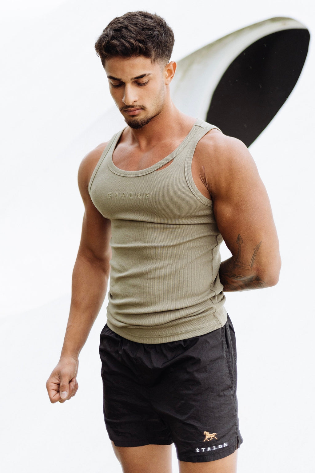 Rip Ribbed Tank Top (Regular Length)