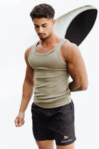 Rip Ribbed Tank Top (Regular Length)