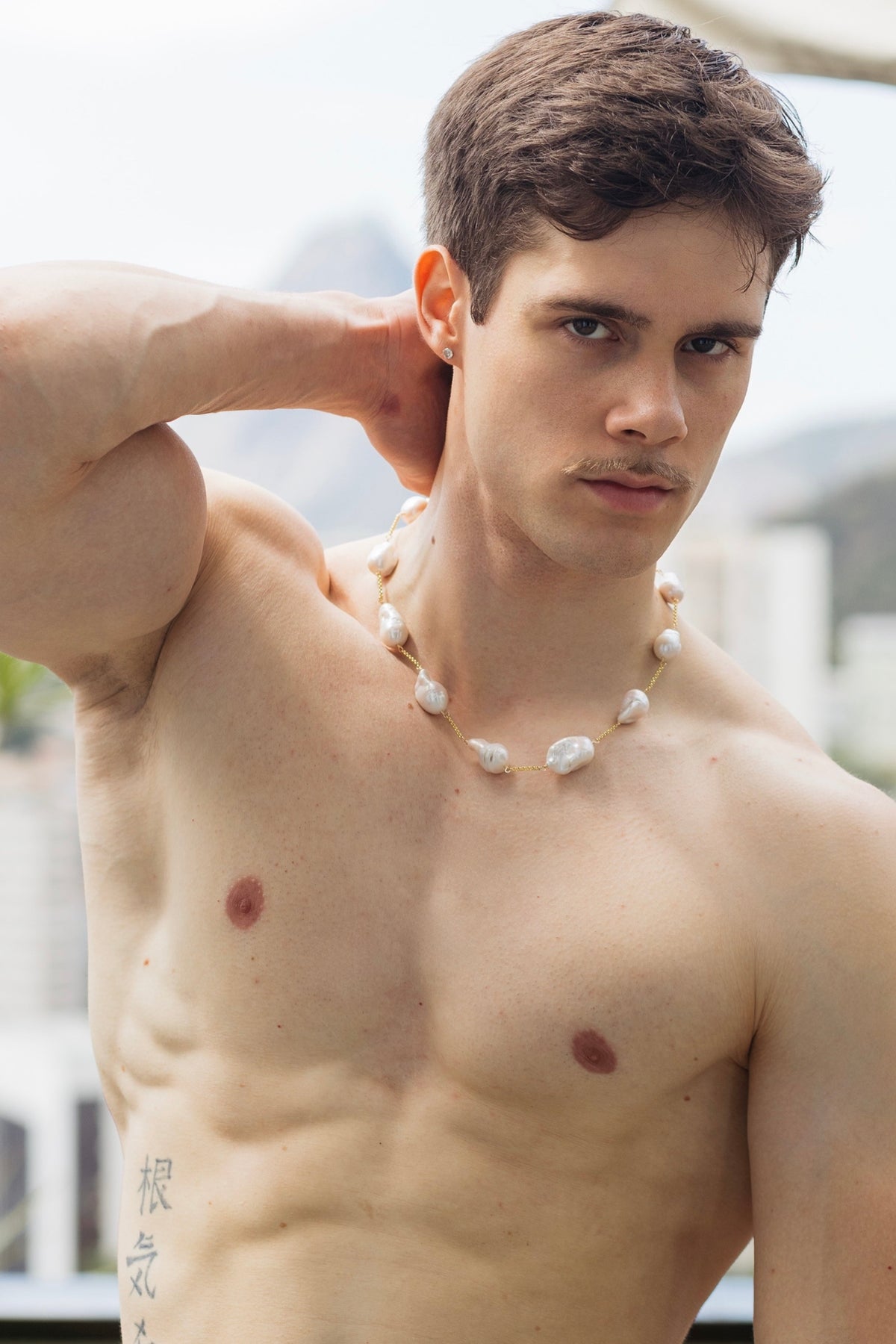 Stringed Pearl Necklace