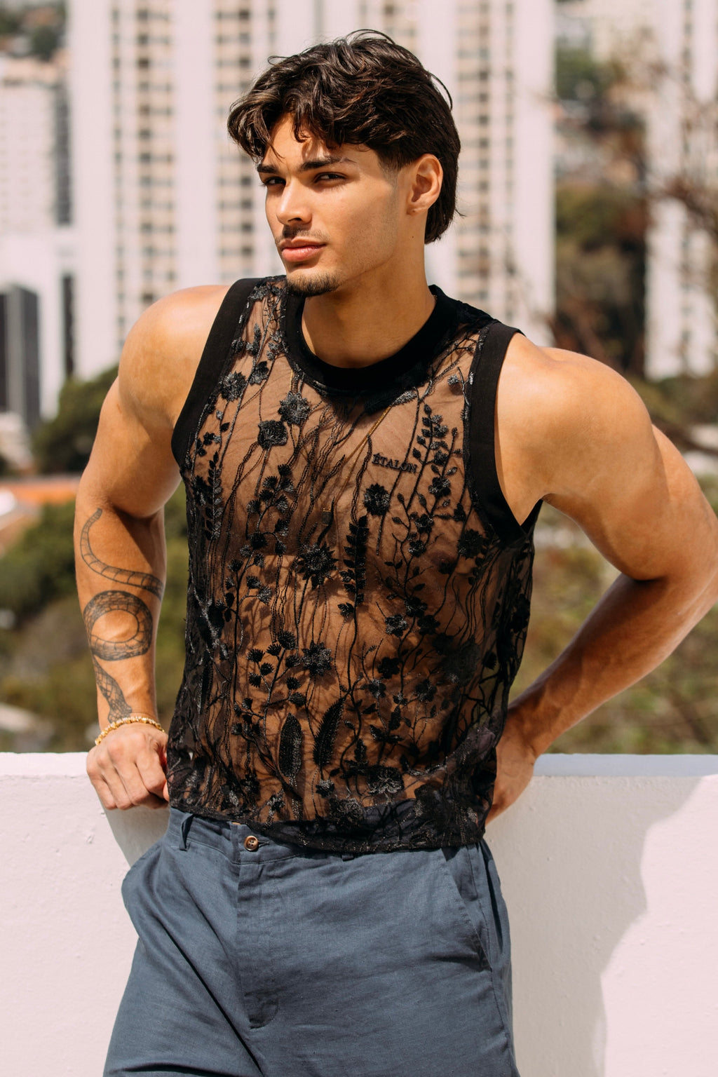 Floral Illusion Tank