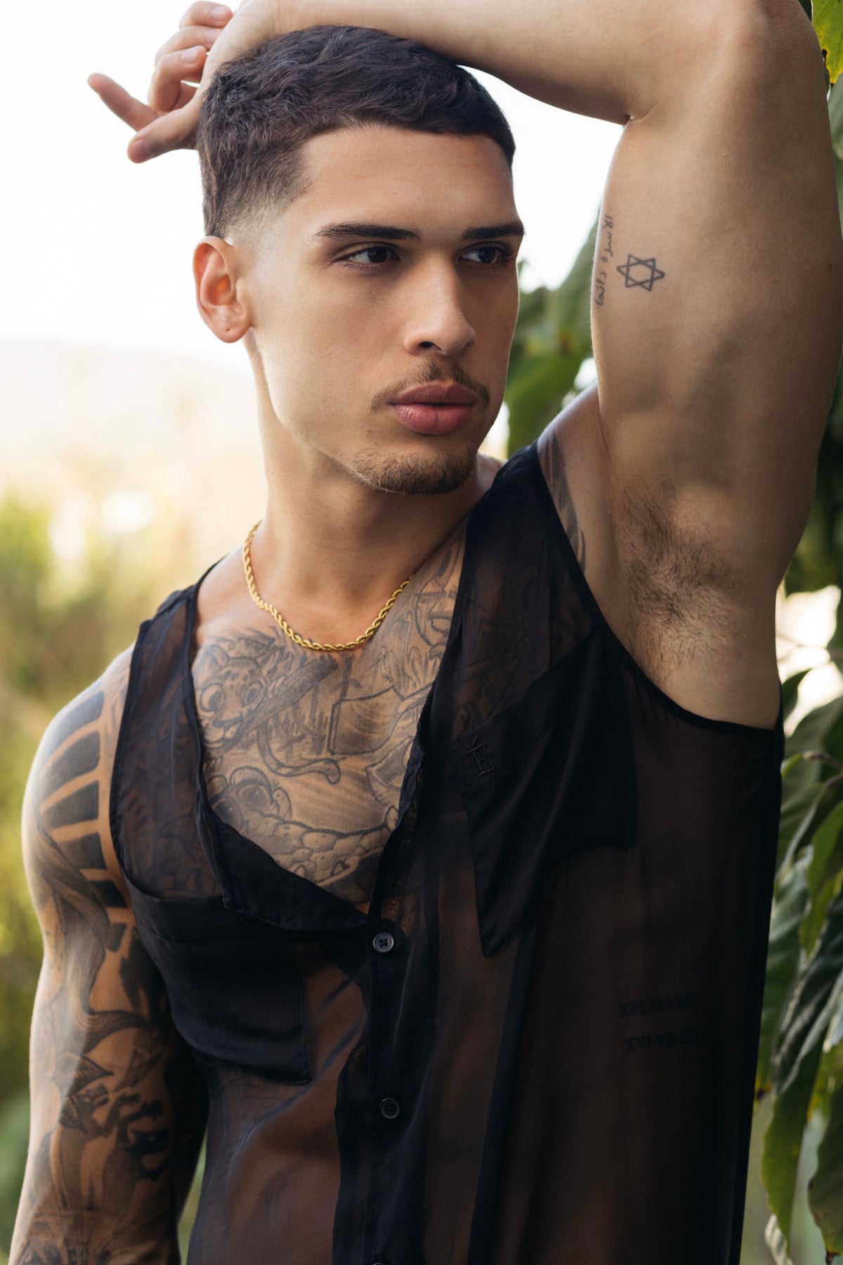 Extra Thin Button Up Tank Top 01