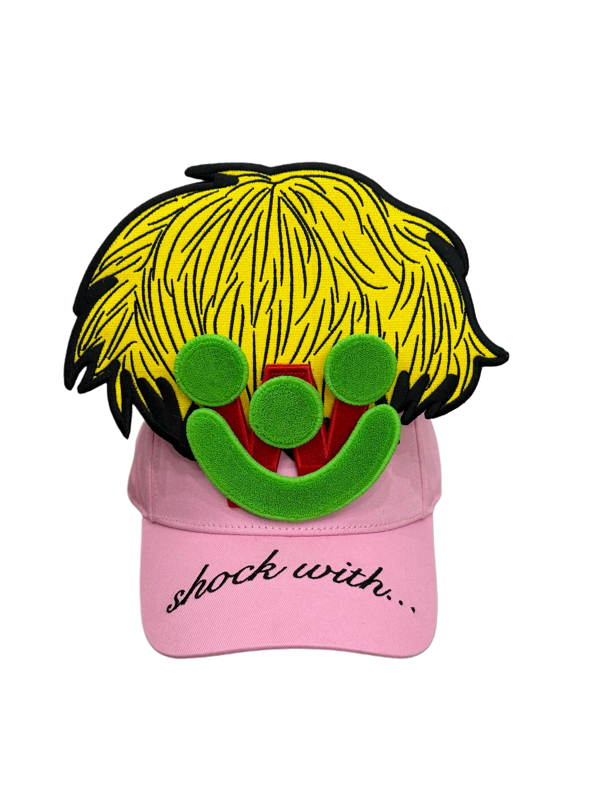 Smiley Cap in Pink by Walter van Beirendonck