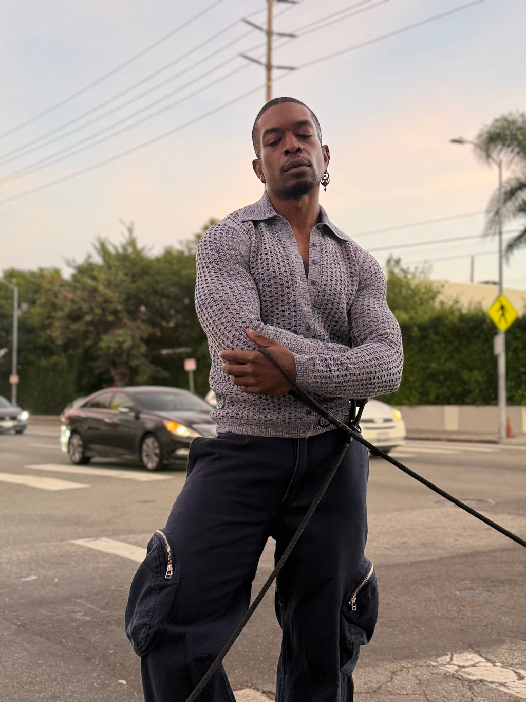 Eckhaus Latta BREEZE BUTTONDOWN Indigo