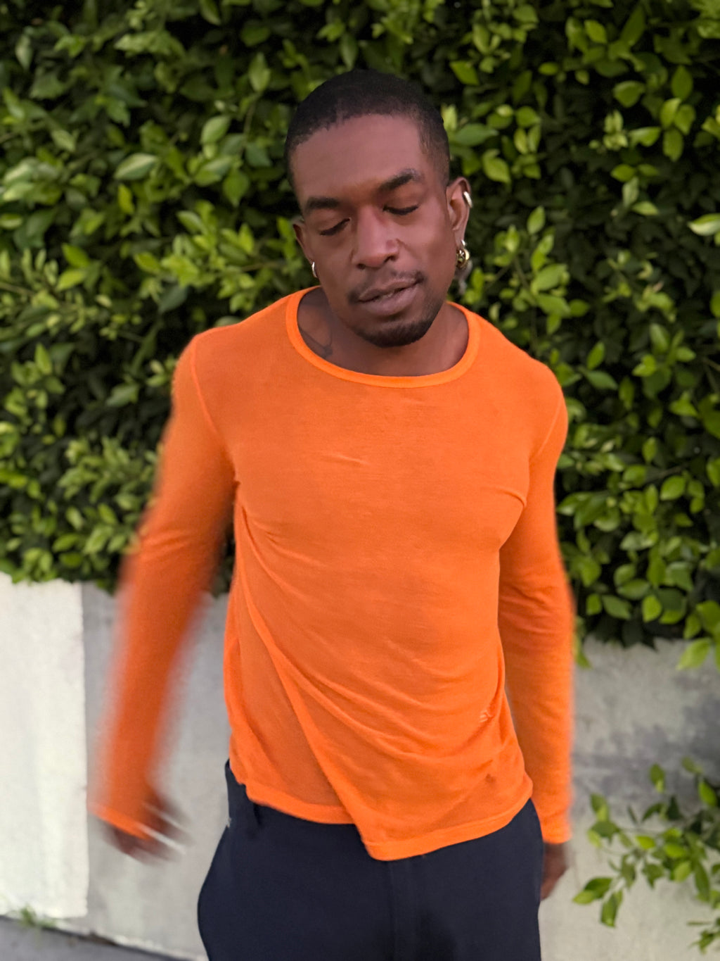 Eckhaus Latta Base Long-sleeve TANGERINE