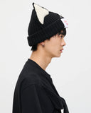 LOVERBOY BY CHARLES JEFFREY CHUNKY EARS BEANIE in BLACK / ECRU