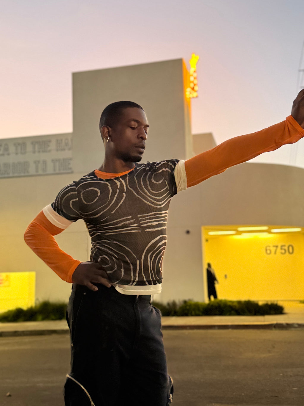 Eckhaus Latta Base Long-sleeve TANGERINE