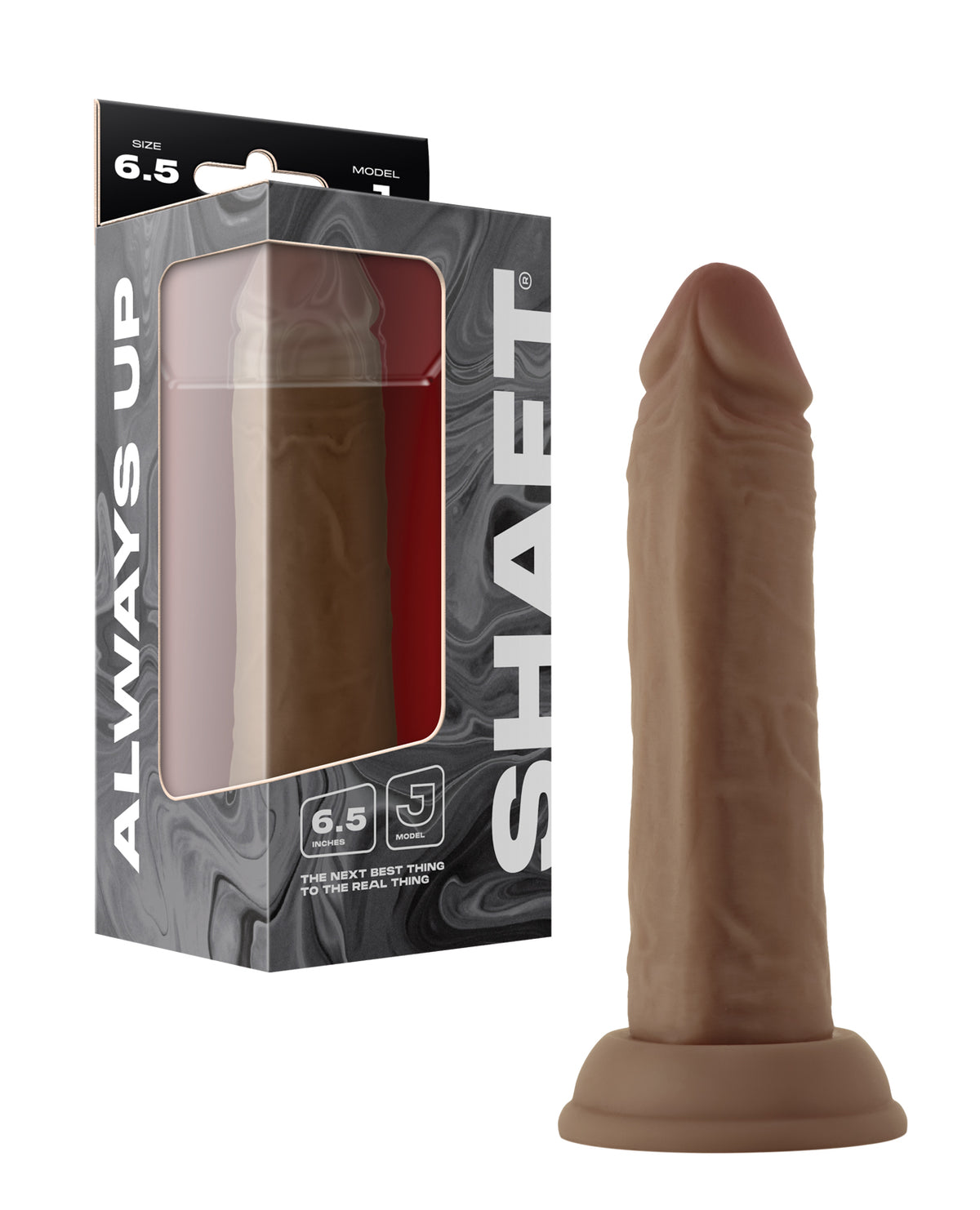 Shaft Model J Flexskin Liquid Silicone 6.5" Dong - Oak