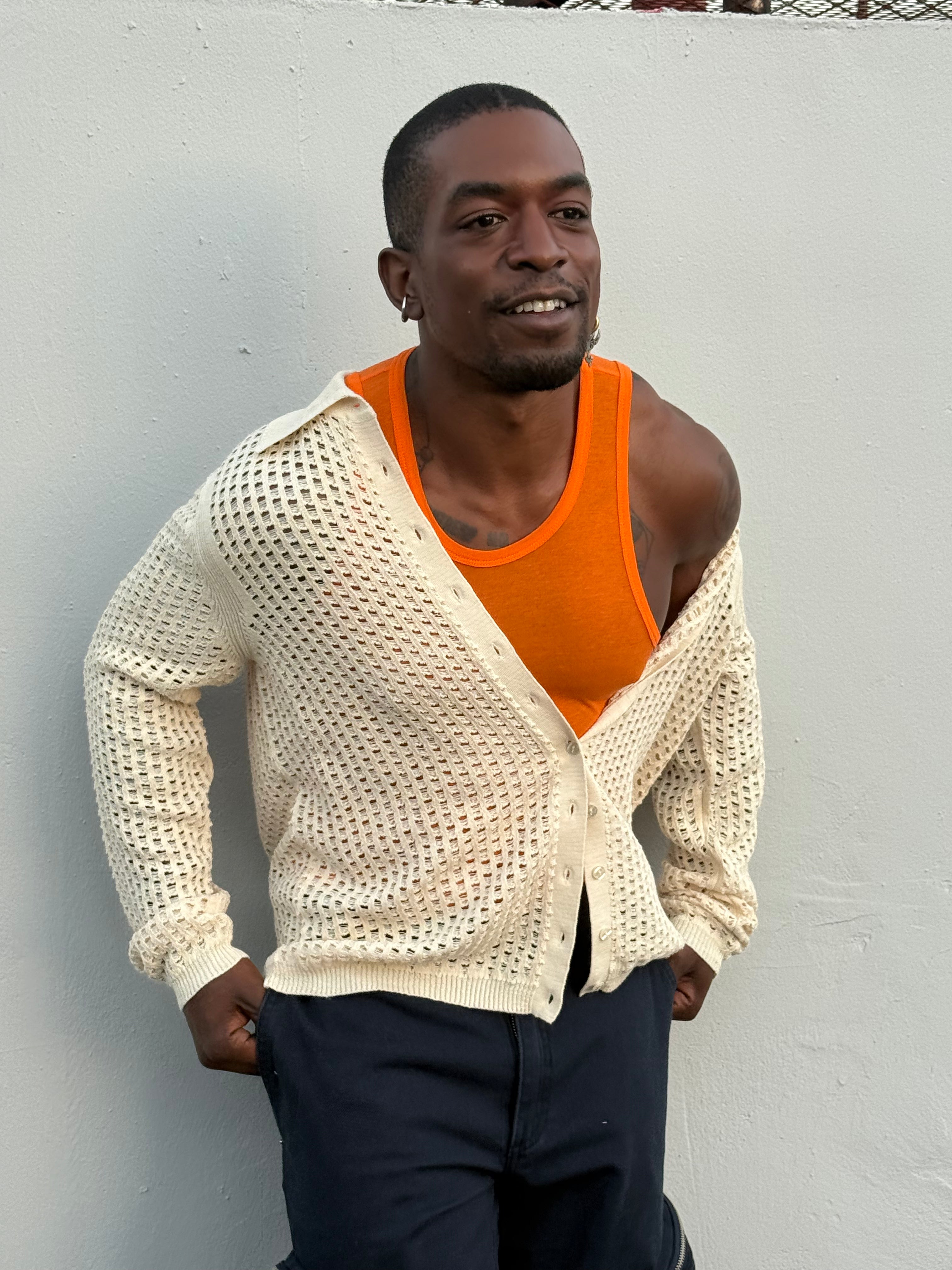 Eckhaus Latta BREEZE BUTTONDOWN Off-White