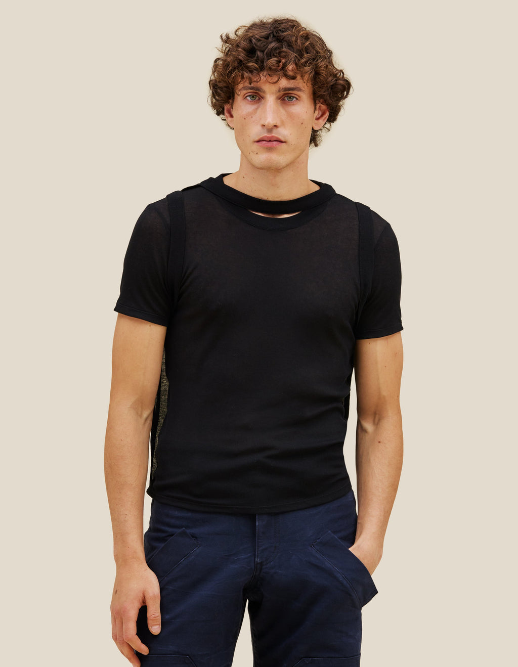 Eckhaus Latta Flip Tee - Basalt