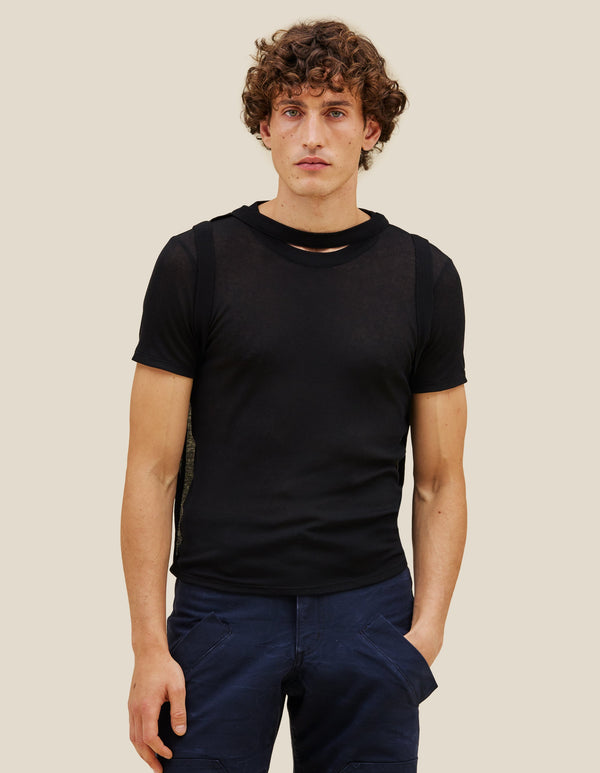 Eckhaus Latta Flip Tee - Basalt