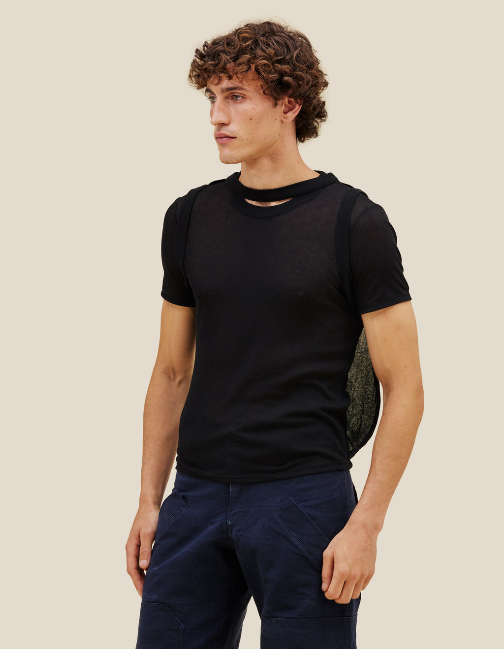 Eckhaus Latta Flip Tee - Basalt