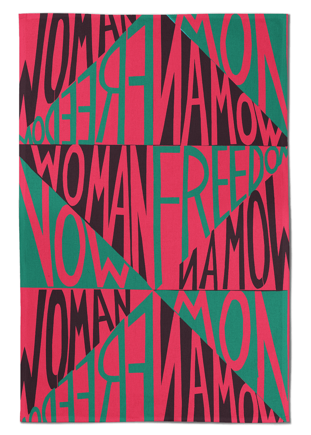 Woman Freedom Now Tea Towel by Faith Ringgold x Third Drawer Down