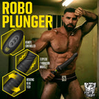 Fort Troff Robo Plunger Rotating Bead Depth Dong, Vibrating Remote Dildo