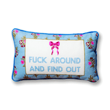 Fuck Around Needlepoint Pillow