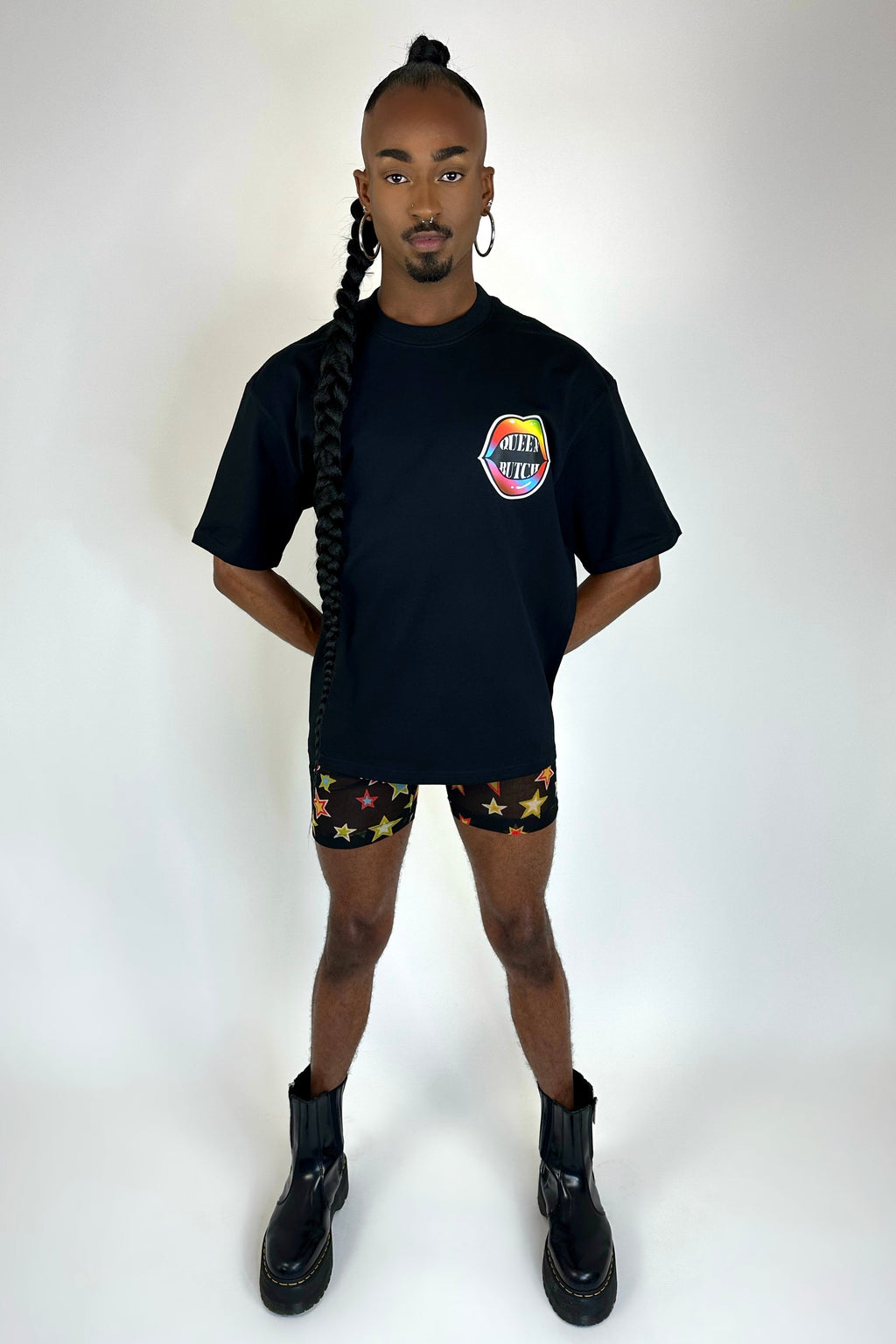 Alfons Dovana Queen Butch Oversized Tee Black