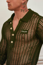 Knitted Polo L/S