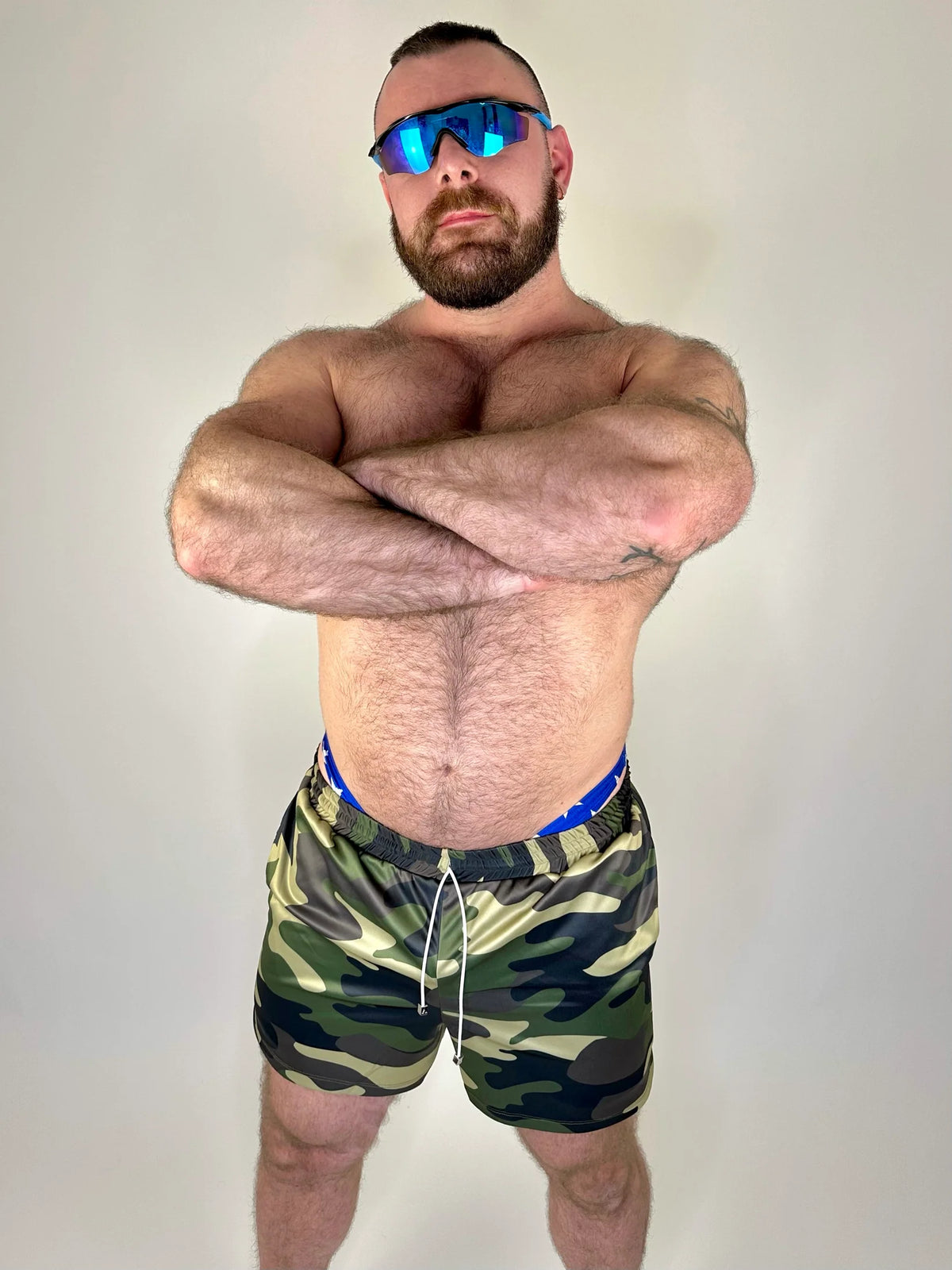 Alfons Dovana Camo USA Shorts