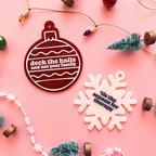Deck the Halls Not Your Family Snarky Christmas Ornament