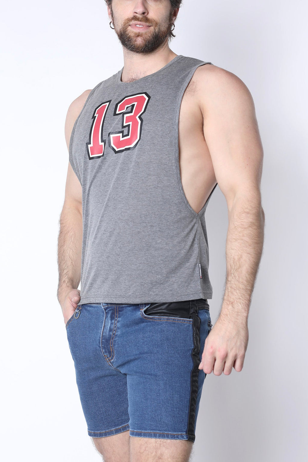 CellBlock 13 Field Goal 13 Muscle Tank - Gray