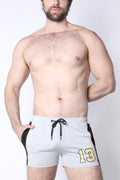 CellBlock 13 Field Goal Zipper Short - Light Grey