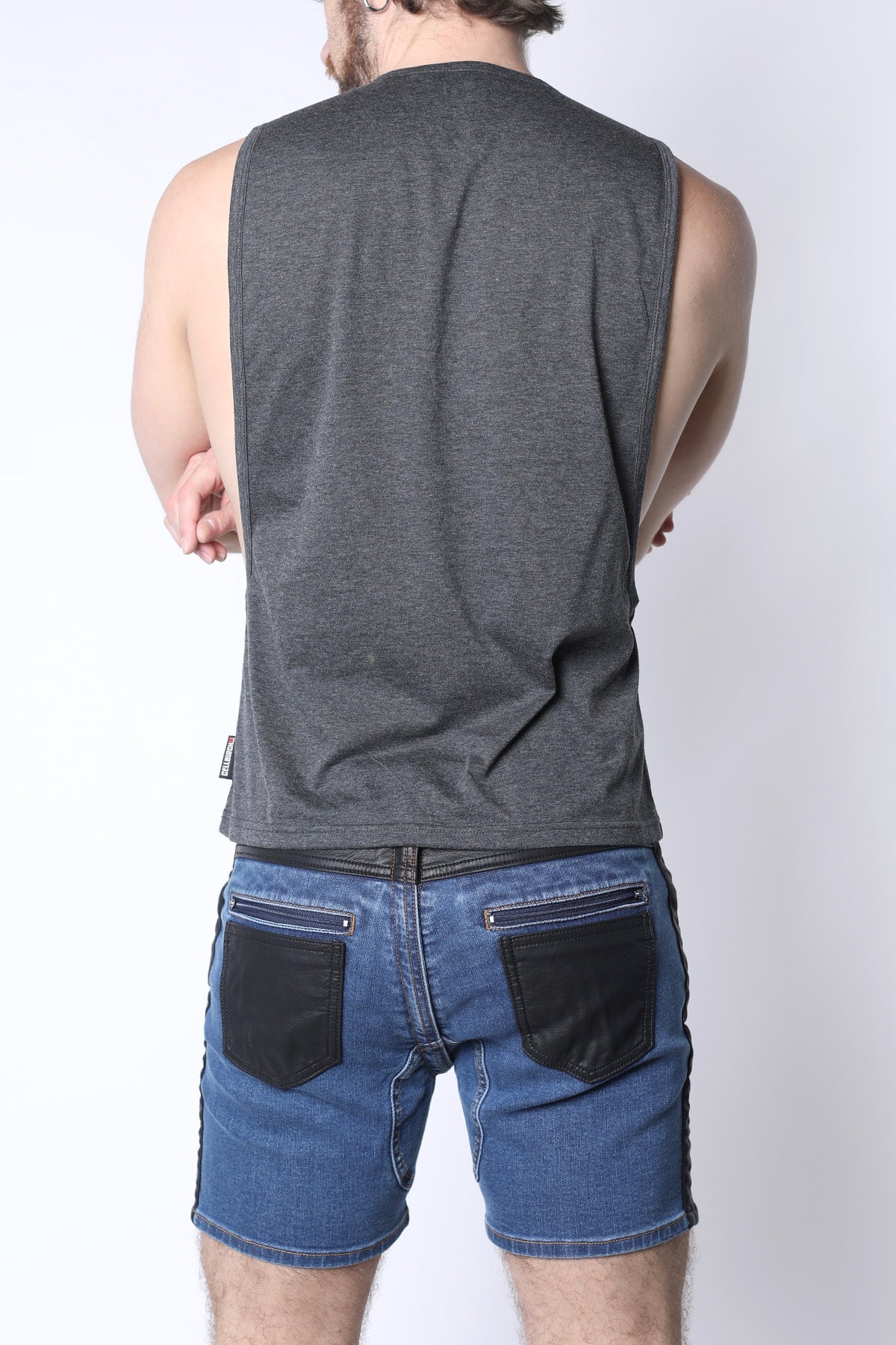 CellBlock 13 Field Goal Football Muscle Tank - Charcoal