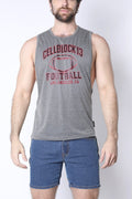 CellBlock 13 Field Goal Football Muscle Tank - Gray