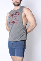 CellBlock 13 Field Goal Football Muscle Tank - Gray