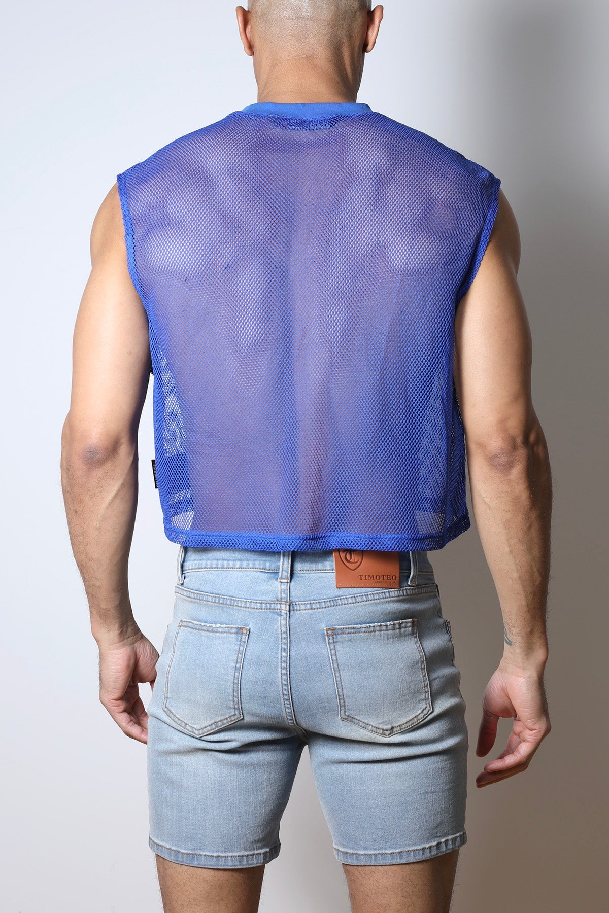 CellBlock 13 Field Goal 13 Mesh Muscle Tee - Blue