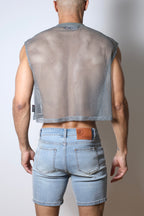 CellBlock 13 Field Goal 13 Mesh Muscle Tee - Gray