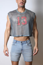 CellBlock 13 Field Goal 13 Mesh Muscle Tee - Gray