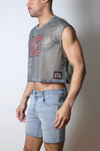 CellBlock 13 Field Goal 13 Mesh Muscle Tee - Gray