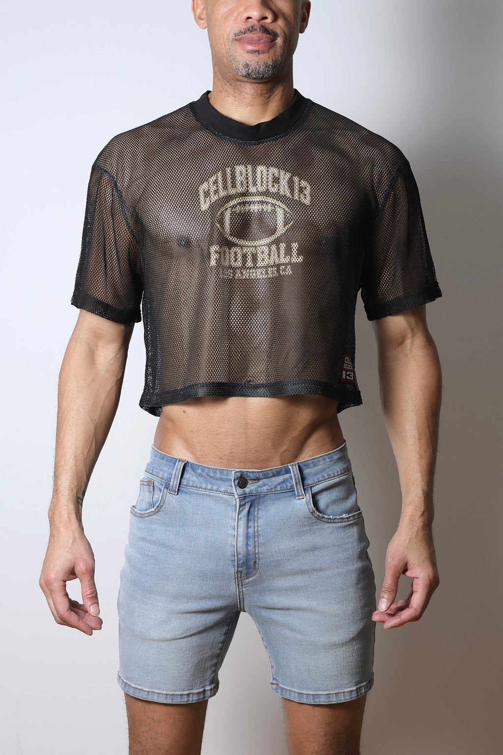 CellBlock 13 Field Goal Football Mesh Tee - Black