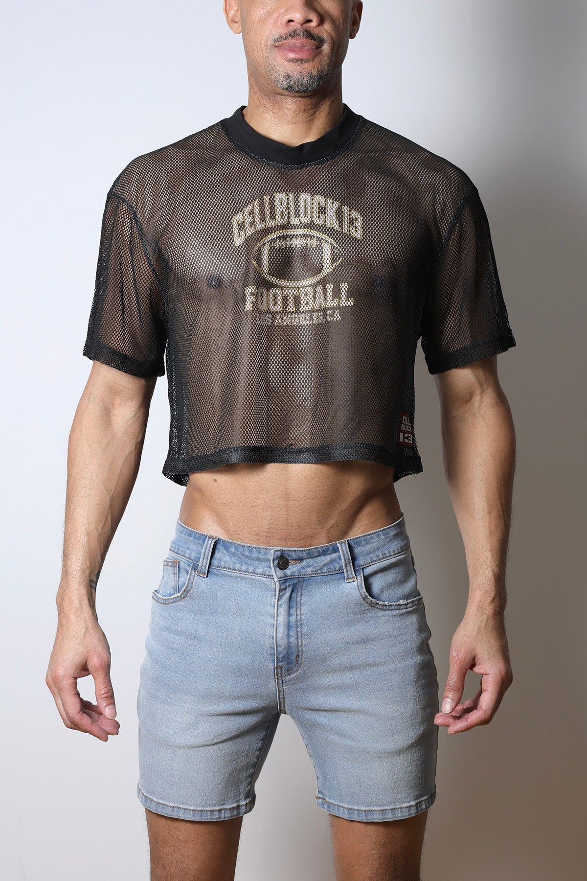 CellBlock 13 Field Goal Football Mesh Tee - Black